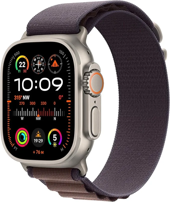 apple-watch-ultra-2-gps-cellular-49-mm-smartwatch-mit-robustem-titangehaeuse-und-alpine-loop-armband-large-in-indigo